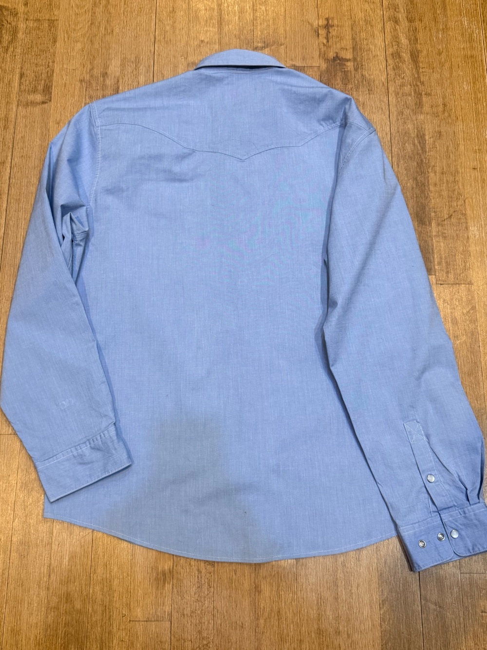 Howler Bros - Light Blue Western Shirt with Orange Poppy Embroidery - Large NWOT - Picture 7 of 8